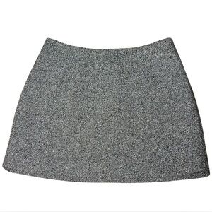 T by Alexander Wang 2 Knit Mini Skirt Hot Pink Mesh Lining Gray Sculpted Bodycon